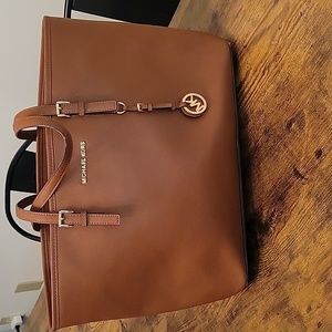 Michael Kors Brown Safiano Leather Tote Bag